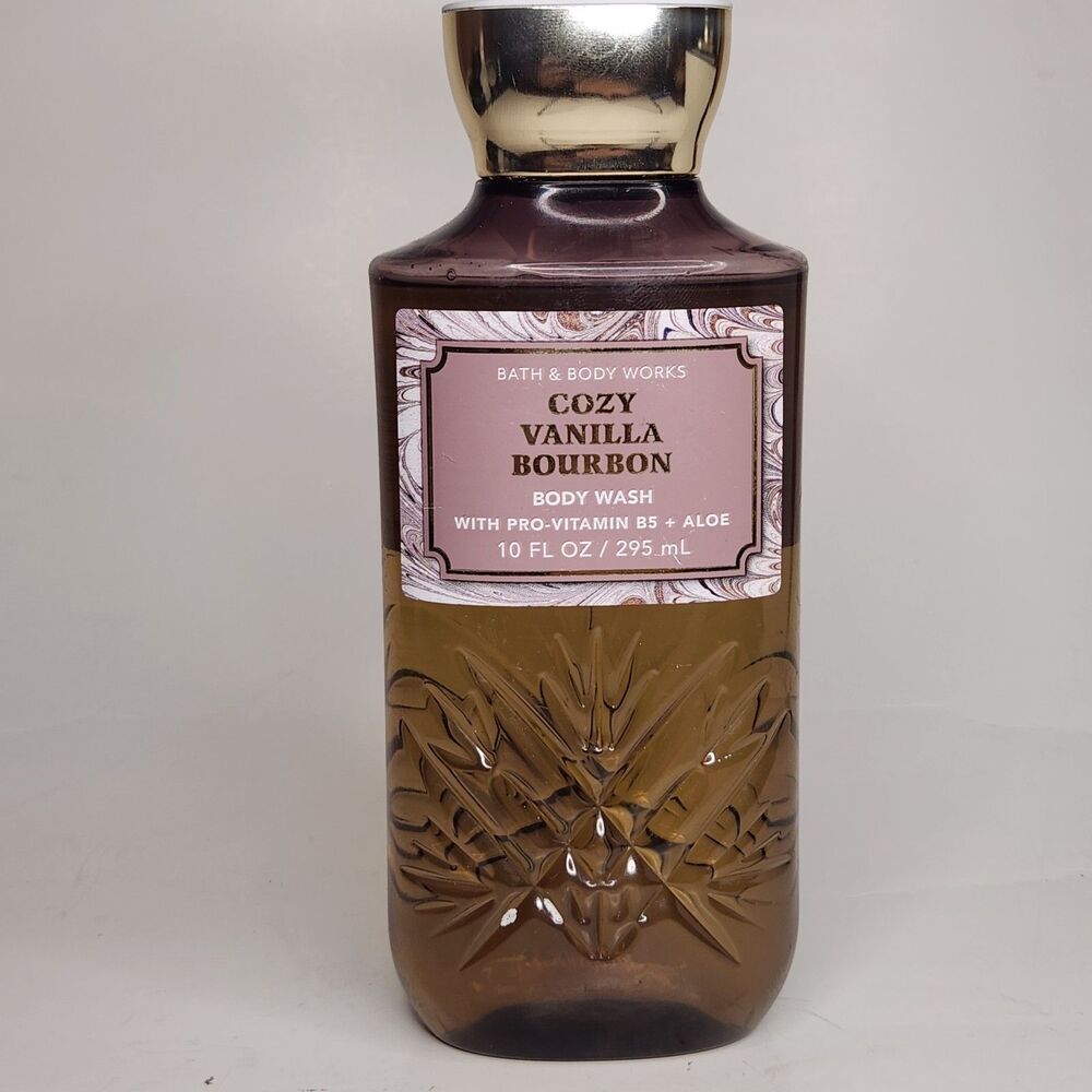 BATH & BODY WORKS 10oz‎ Shower Gel/Body Wash COZY VANILLA BOURBON NEW